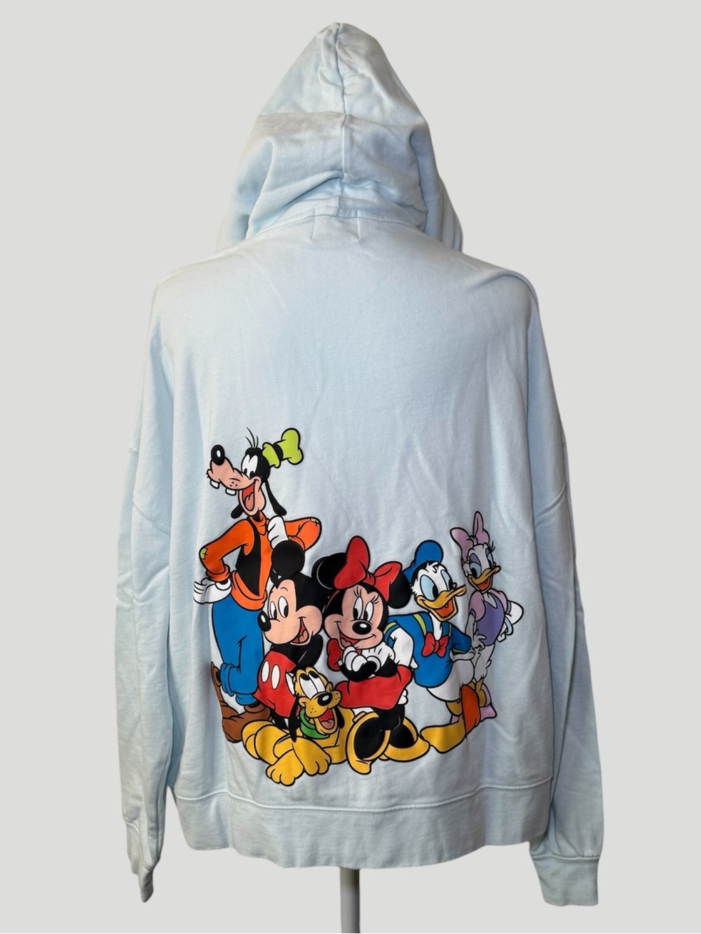 Disneyland Resort Mickey & Friends Graphic Light Blue Zip Up Hoodie Jacket